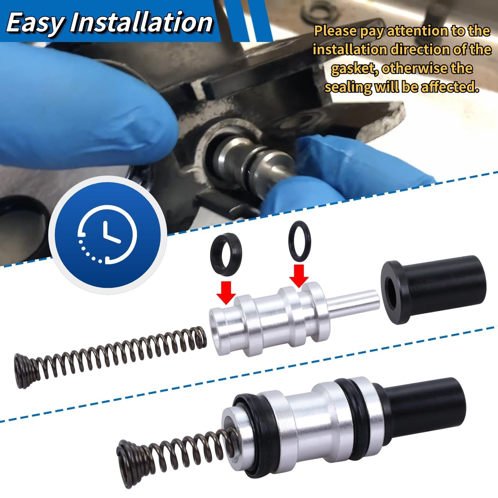 45072-96 11/16in Brake Master Cylinder Repair Kit Fit Auto 1996 To 2007 Models