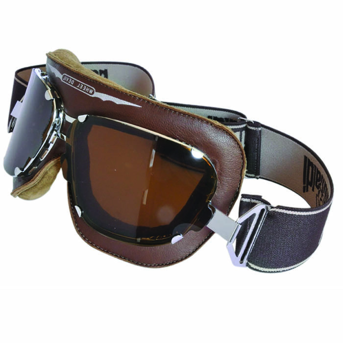 Baruffaldi Supercompetition Glasses Leather Chocolate Color Polycarbonate Lenses