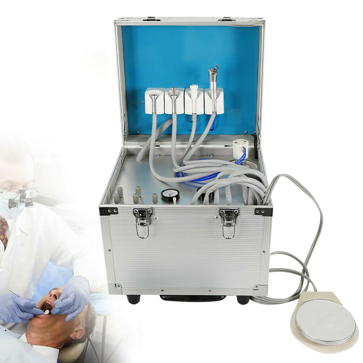 Portable Dental Mobile Delivery Unit Rolling Box Case
