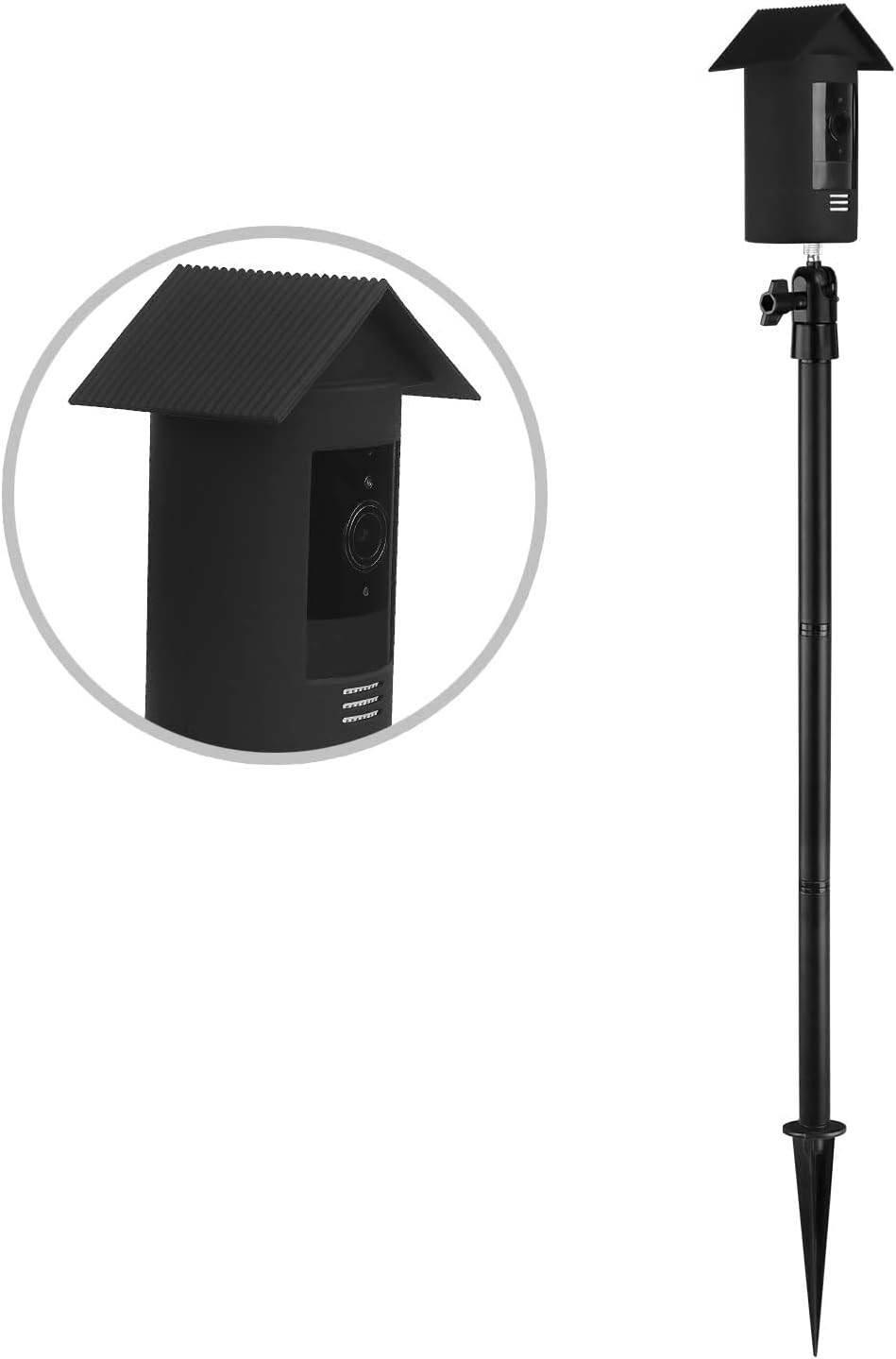 HOLACA Spike Pole Mount Ground Stake and Weatherproof Silicone Skin for Ring...