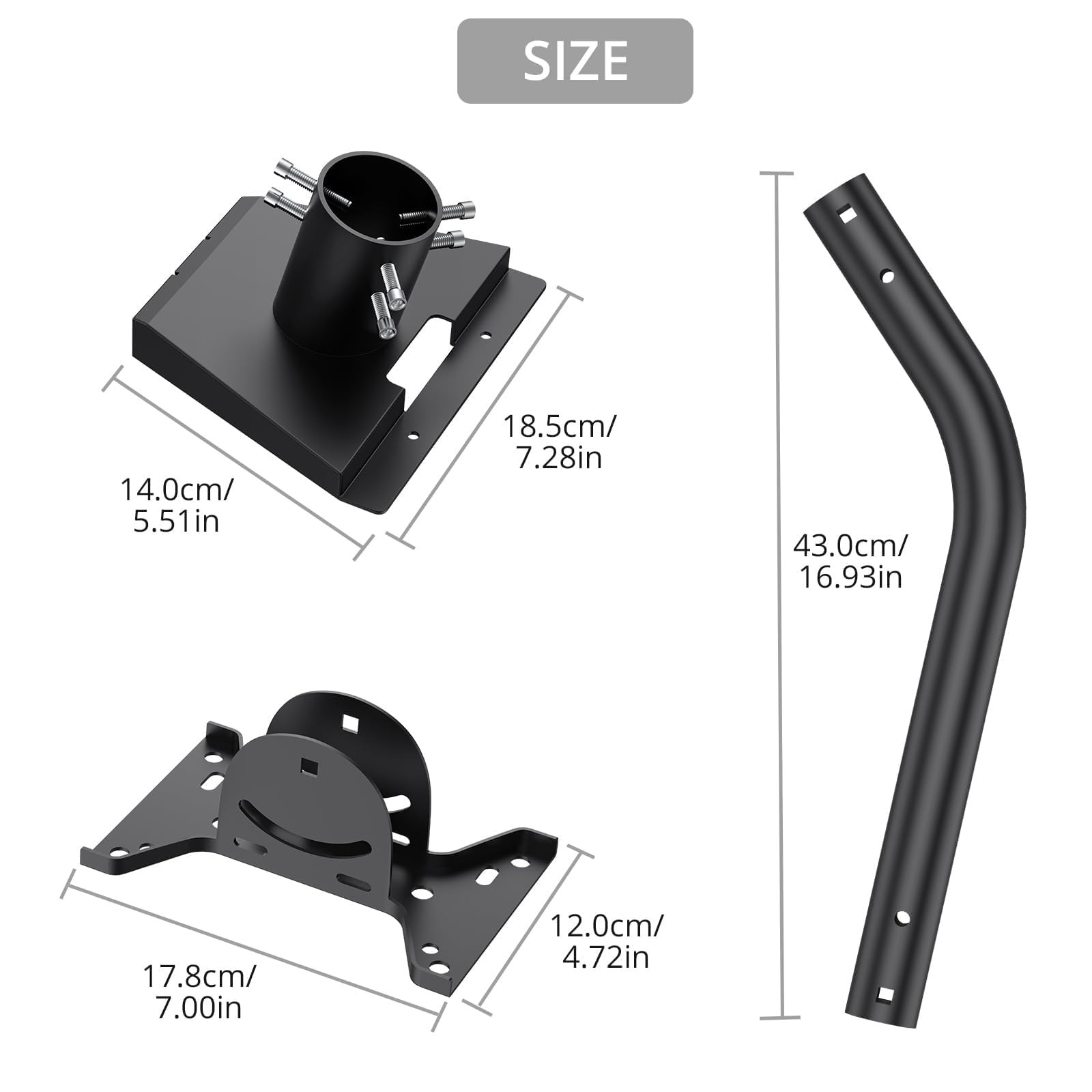 for Starlink Gen 3 Mount, Angle Adjustable Mounting Kit Compatible Starlink V...