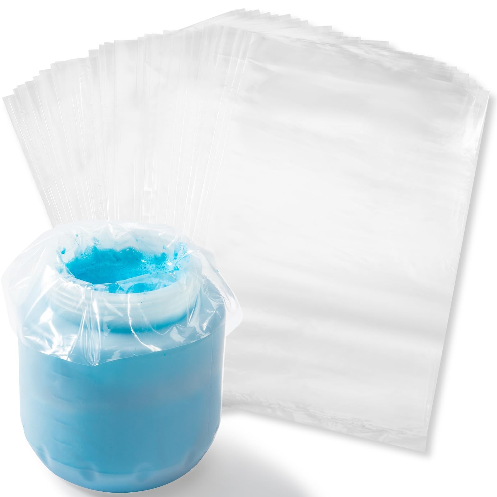 WrosKay 50Pcs Paint Sprayer Cup Liners,7.8'’ X 11.8'’ Paint Sprayer Bags, Gun...