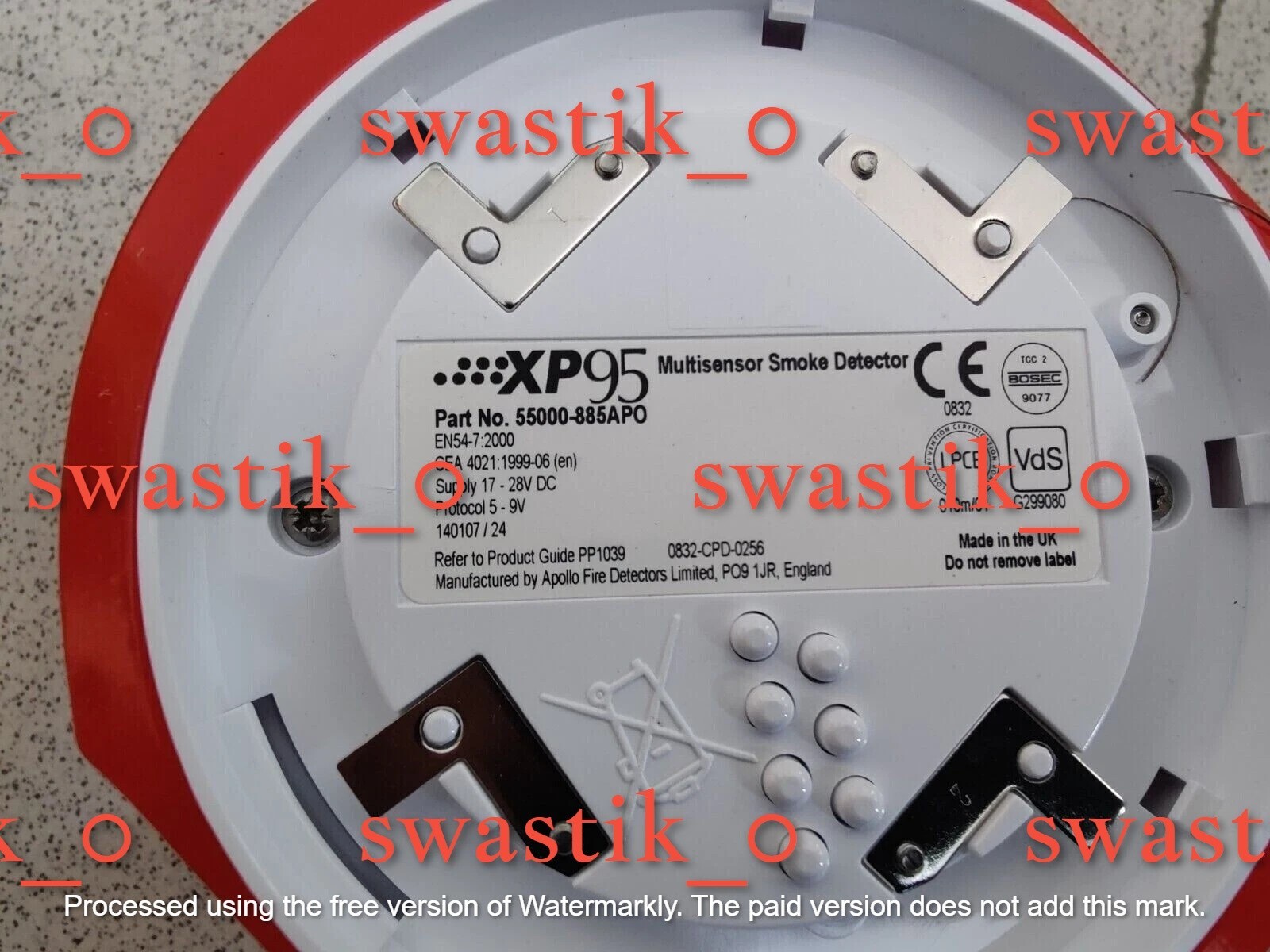 APOLLO XP 95 55000 885 APO MULTI SMOKE FIRE DETECTOR SENSOR DETECTOR HEAD