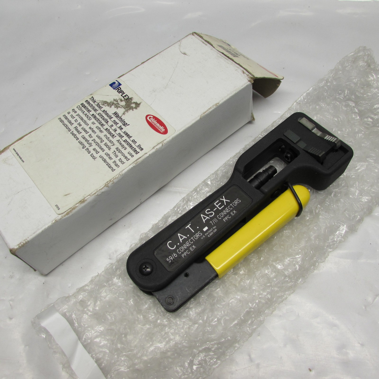 Ripley Cablematic CAT-AS-EX Compression Assembly Tool 59/6 7/11 Connectors
