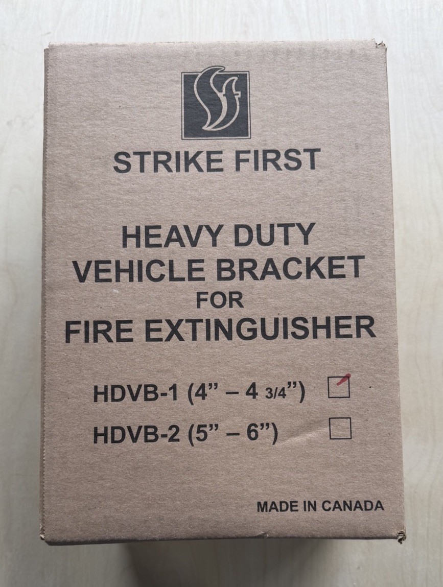 Strike First Heavy Duty Vehicle Bracket For Fire Extinguisher 4”-4 3/4”