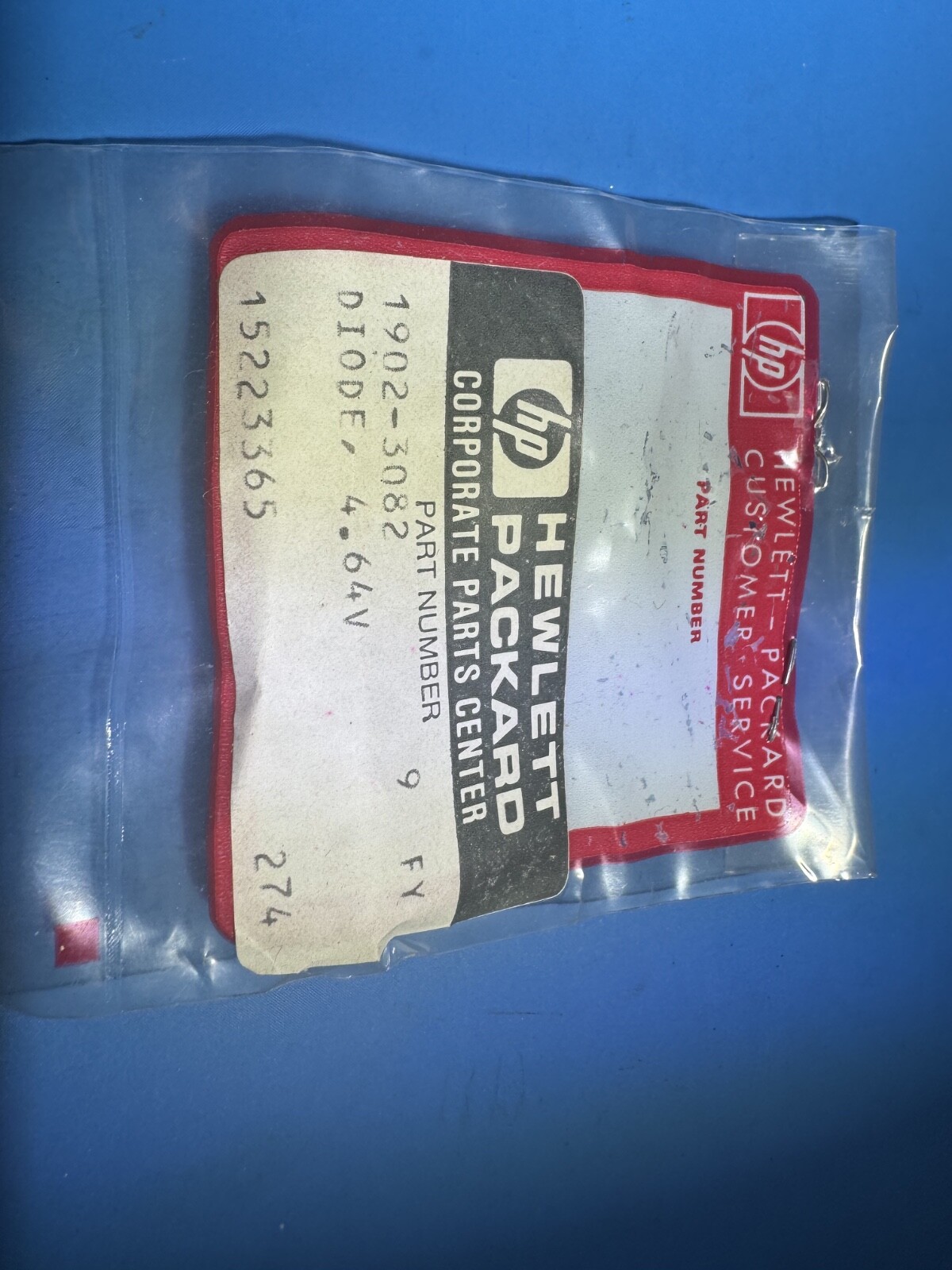 HP 1902-3082 Diode, 4.64V *NEW*
