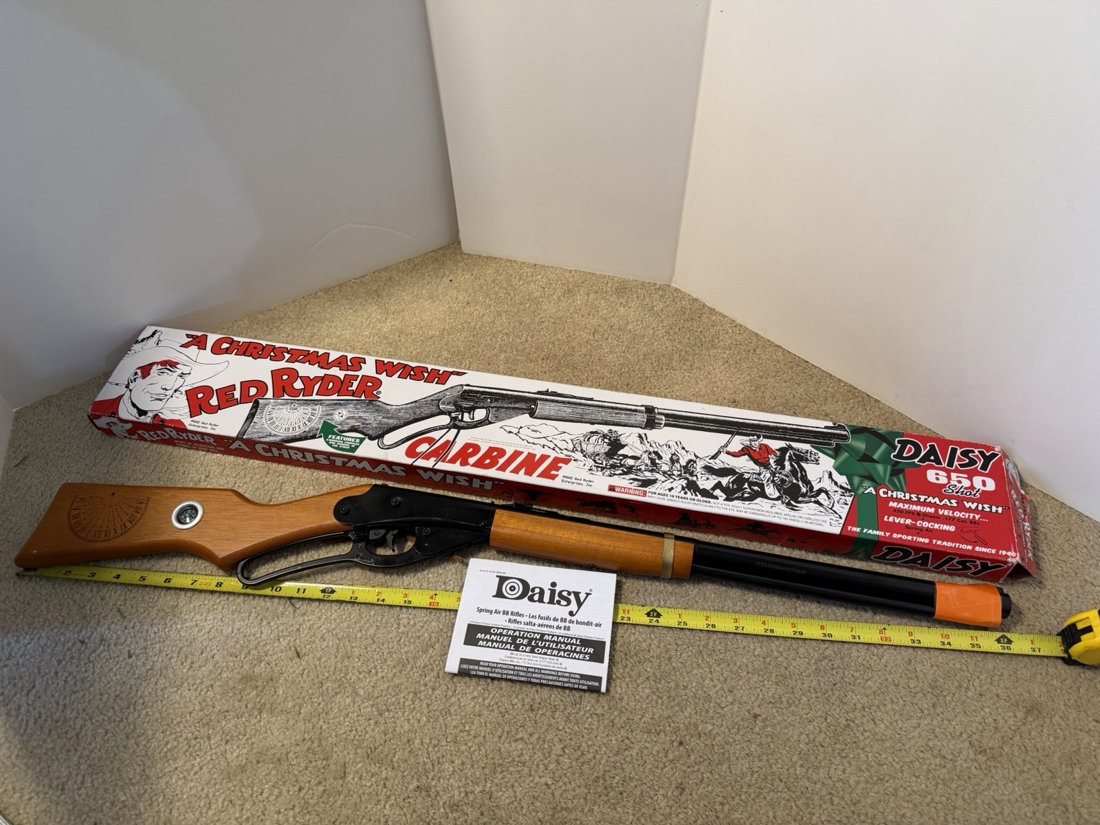 Rare! Vintage Daisy "A Christmas Story" Red Ryder BB gun rifle. NOS/New, open!