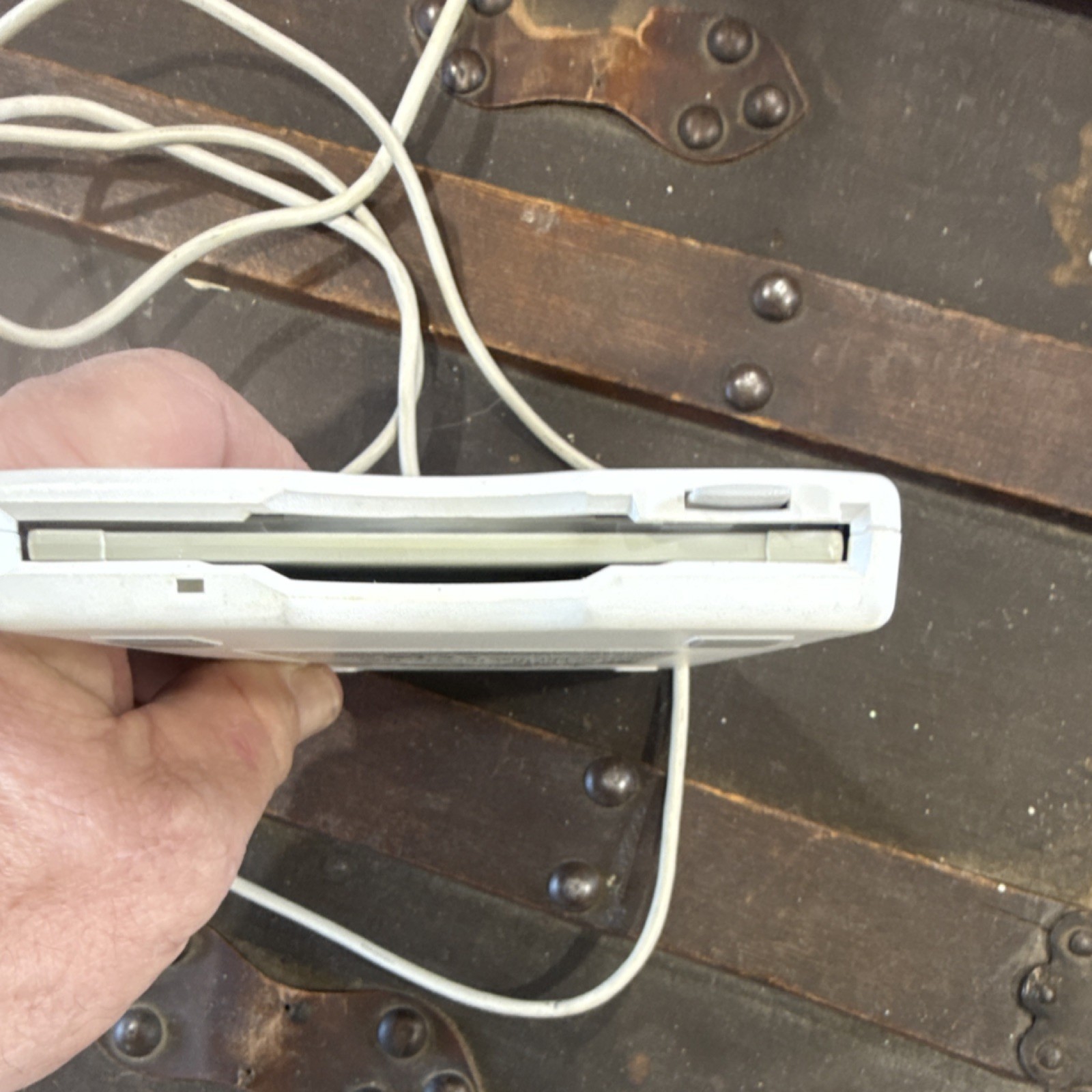 Macally USB External 3.5" Floppy Disk Drive for Mac Model D353FUE FDD-USB White