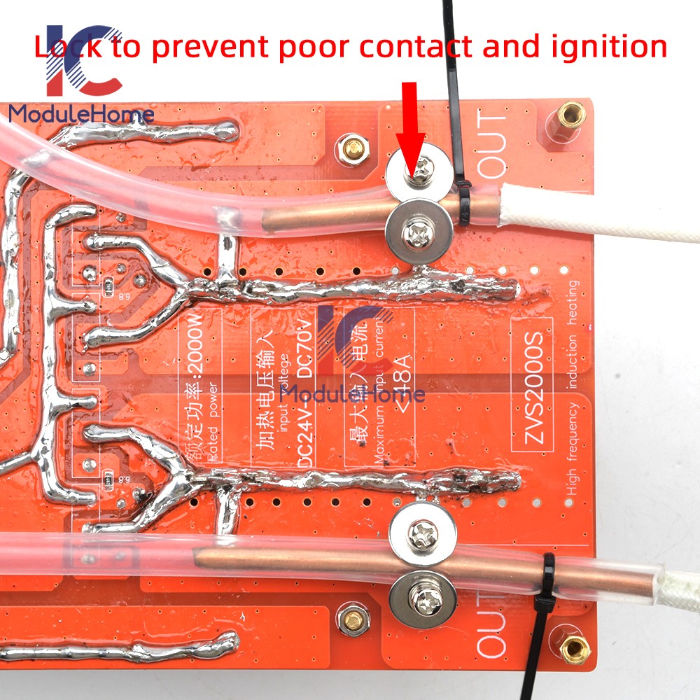 ZVS 2000W High Voltage Induction Heater Module Flyback Driver Heating Board DC