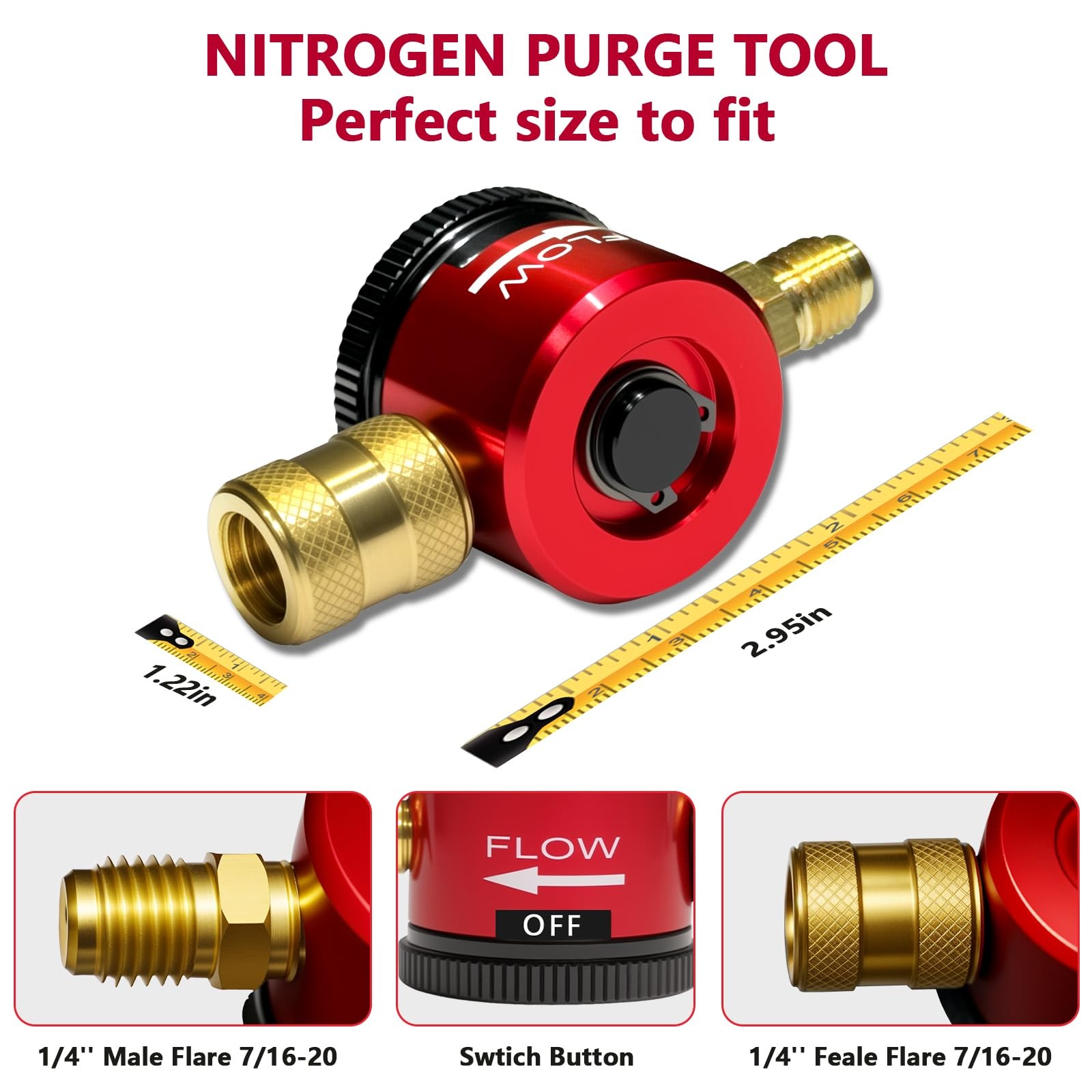 JOYANDRO Tools Used for HVAC Nitrogen Purging Tools,Nitrogen Regulator HVAC...