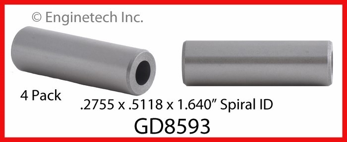 Enginetech GD8593 Engine Valve Guide Set for Chevrolet Lumina and Monte Carlo