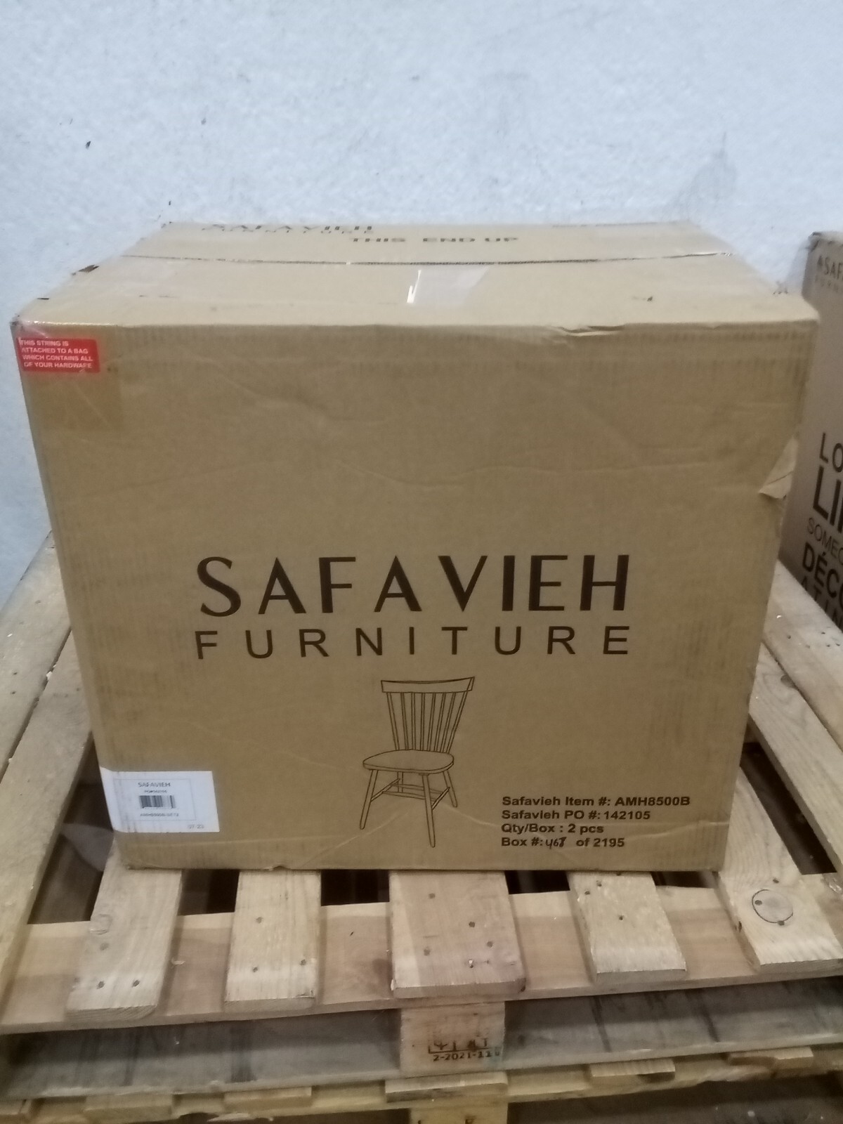 Safavieh PARKER SPINDEL SIDE CHAIR, Reduced Price 2172724370 AMH8500B