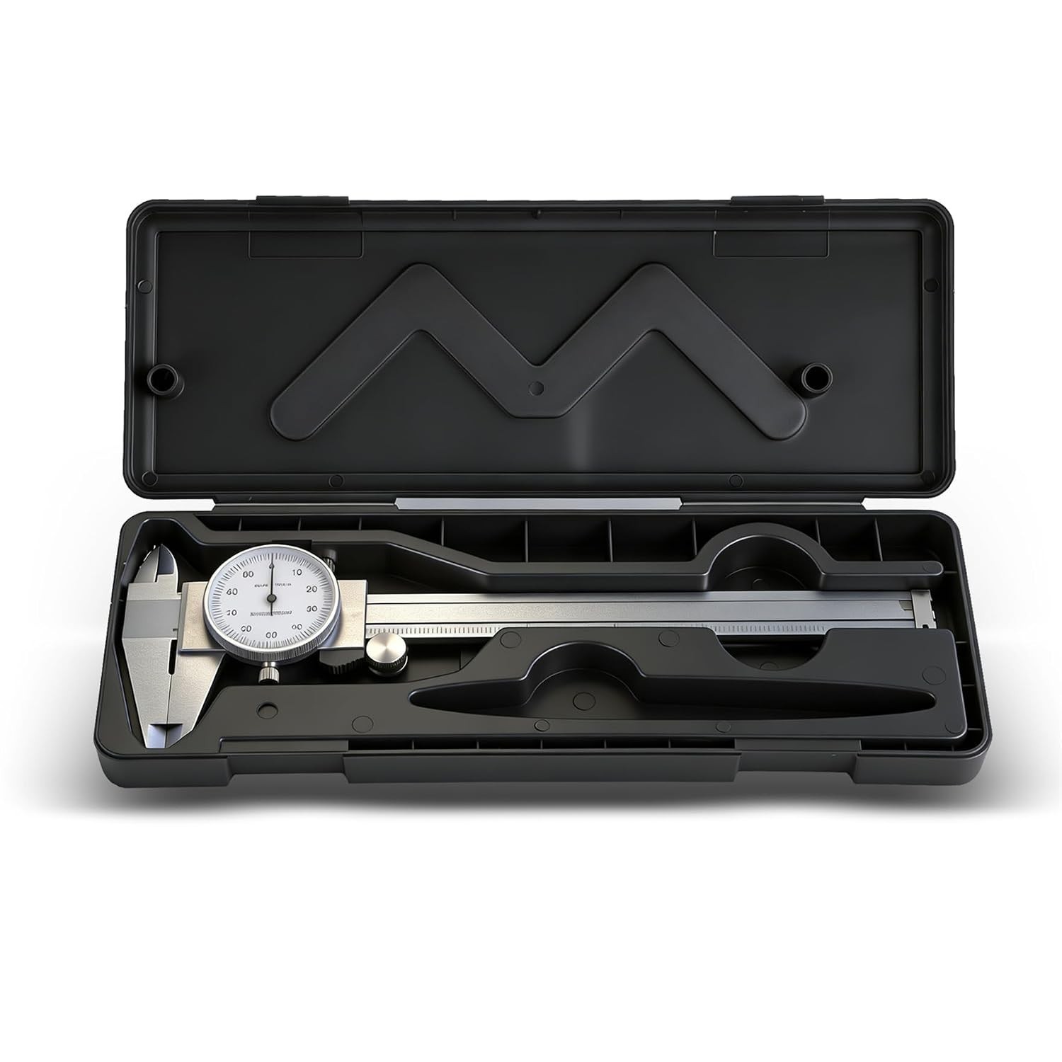 6 Inch 0.001 Precision Dial Caliper Stainless Steel Shockproof 4-Way Medium
