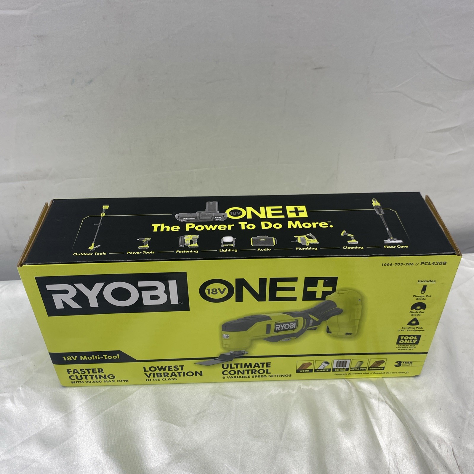 RYOBI ONE+ 18V Multi-Tool Cordless PCL430B Tool Only