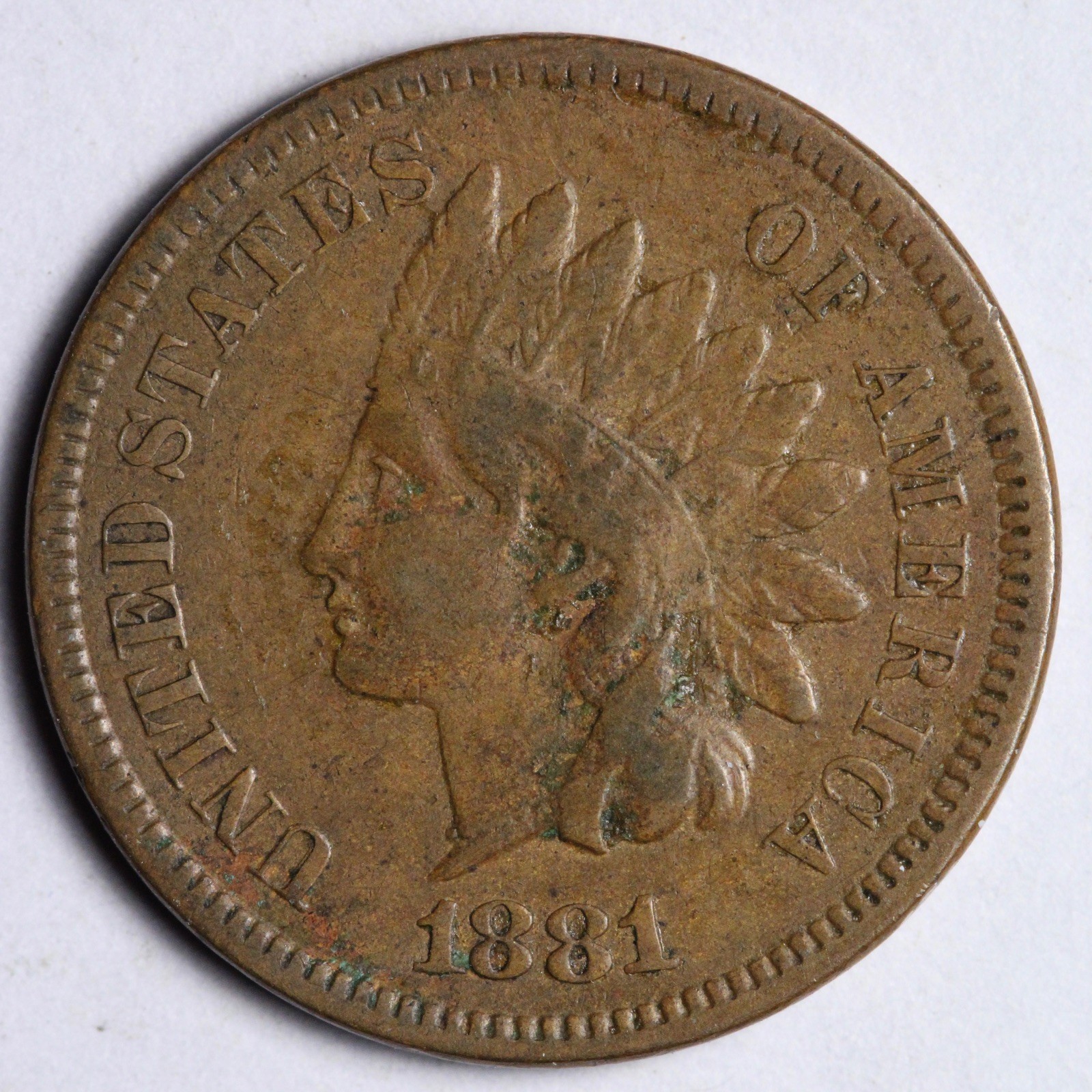 1881 Indian Head Cent Penny XF E177 KRUP