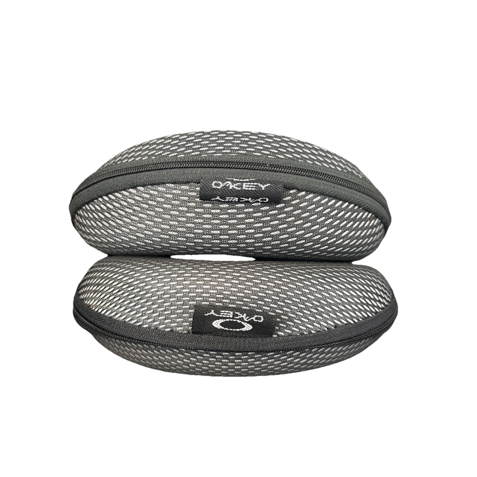 OAKLEY Eyeglass Sunglass Case Holder Storage  Hard Zip Lot Bundle 2 Pairs Black