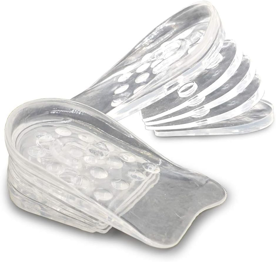 Adjustable 5-Layer Height Increase Insoles, Silicone Heel Cushion Inserts for Me