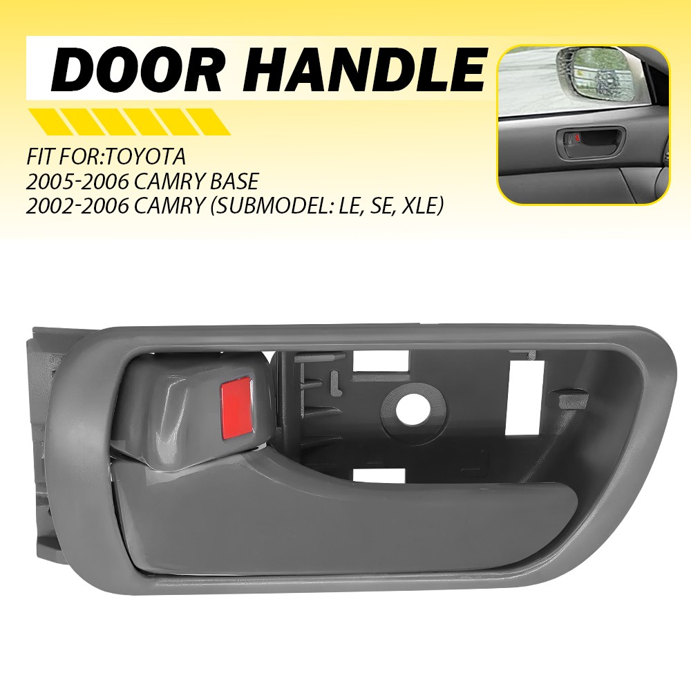 Left Inside Door Handle Front or Rear Gray TO1352124 For 2002-2006 Toyota Camry