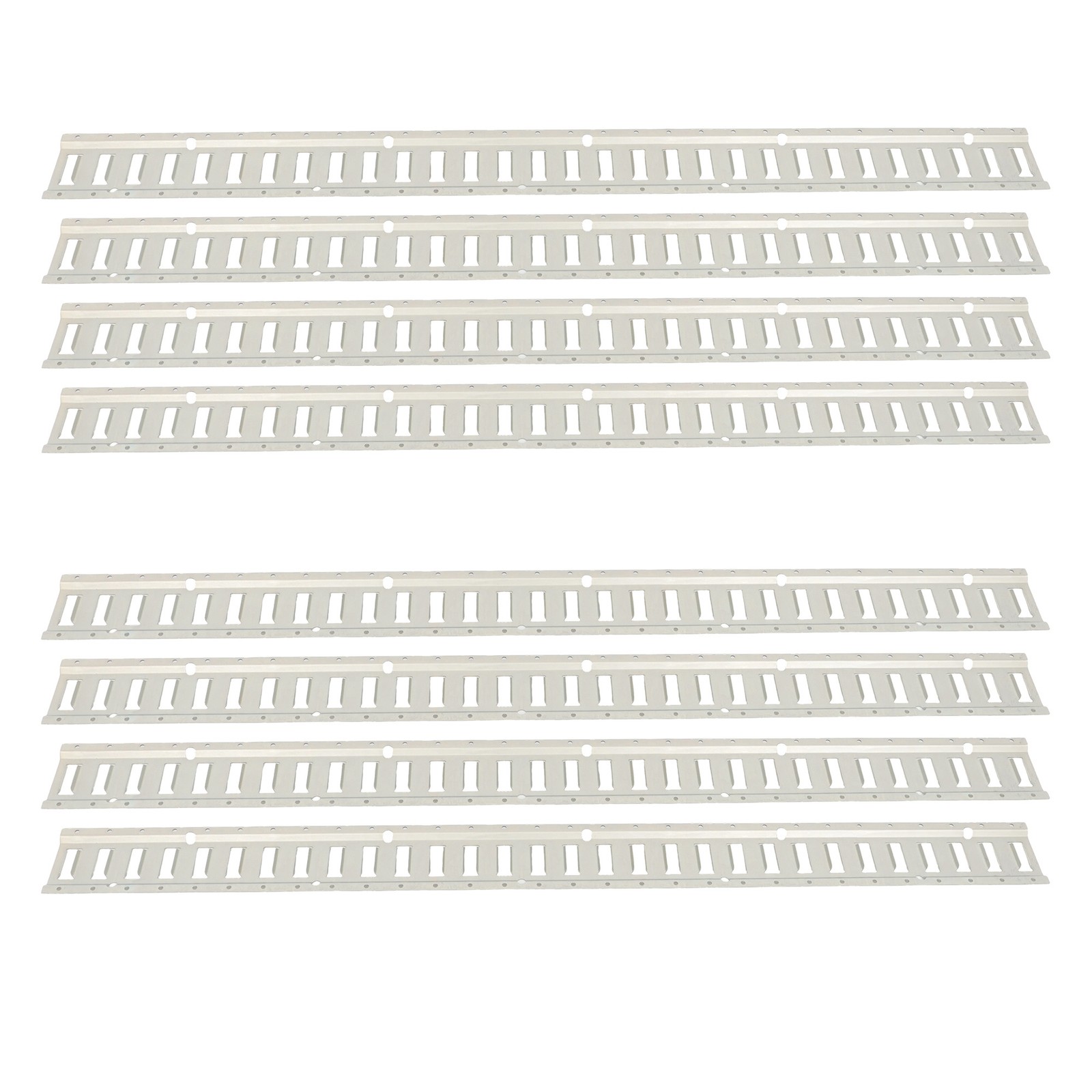 Labwork 8 Pack 5' E Track Tie Down Rail Kit Galvanized For Trailer Truck Van
