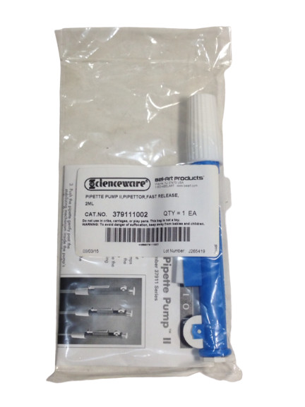 BEL-ART FAST RELEASE PIPETTE PUMP II 2ML PIPETTOR
