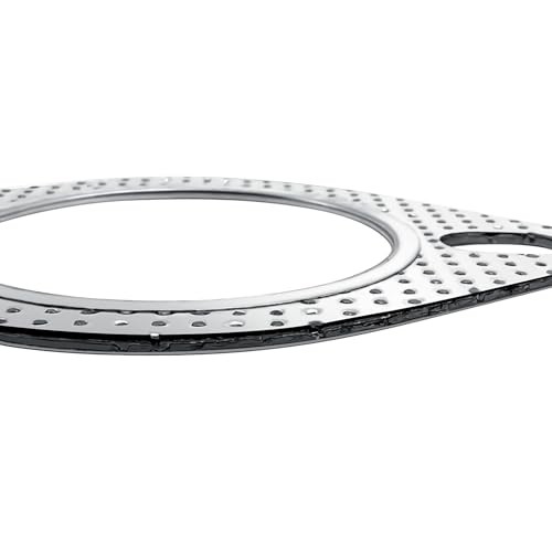 2 Pcs 3" Exhaust Gasket 2 Bolt for 3 Inch 2 x 3“ Exhaust Gasket & 4 x bolts