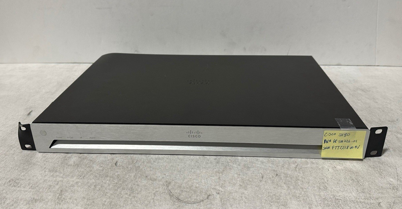 Cisco TelePresence SX80 Codec TTC6-12 Video Conference System/No Charger
