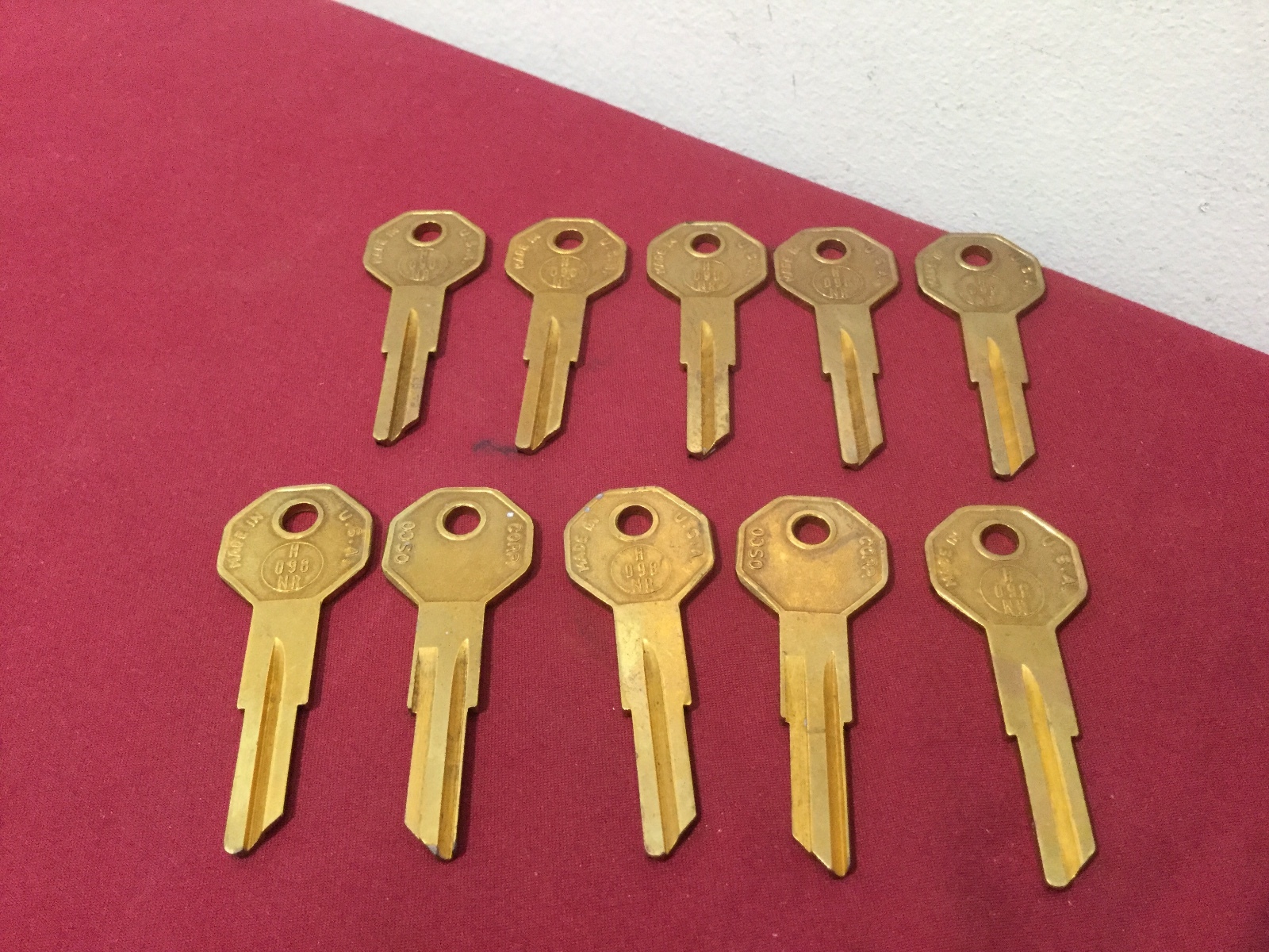 American Motors Nash Rambler by Osco, H098NR Key Blanks, Set of 10 - Locksmith
