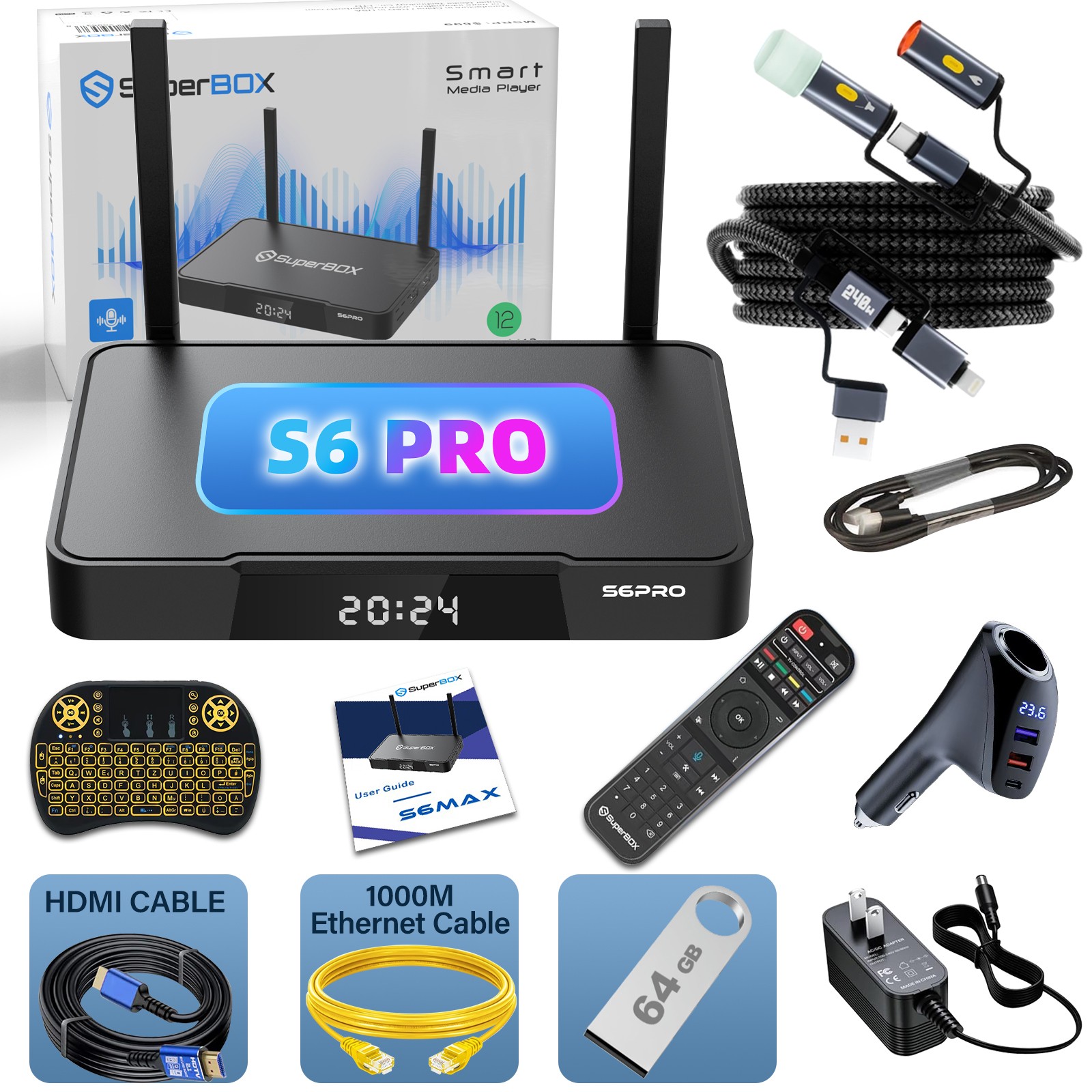 SuperBox S6 Pro 24/7 Lifetime Support - Authorized Distributor - Free Shipping