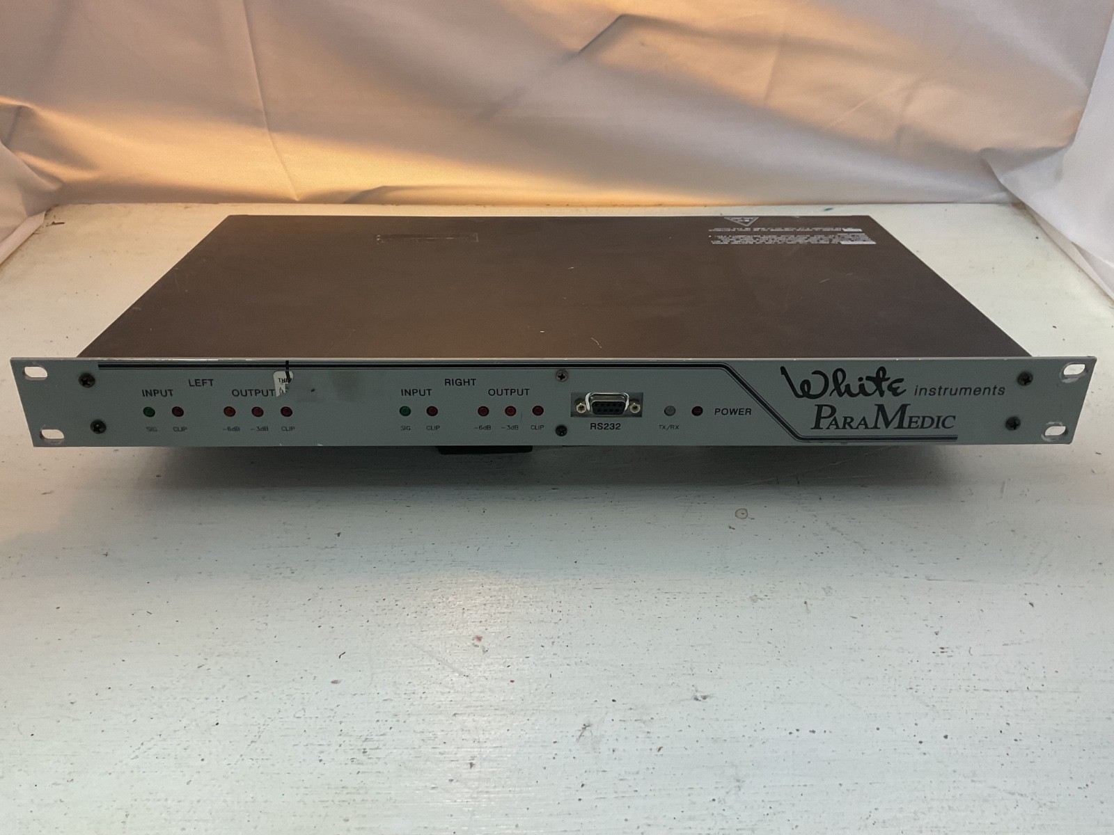 1002 White Instruments RS-232 RS232 Paramedic 2 Channel Equalizer good Used cond