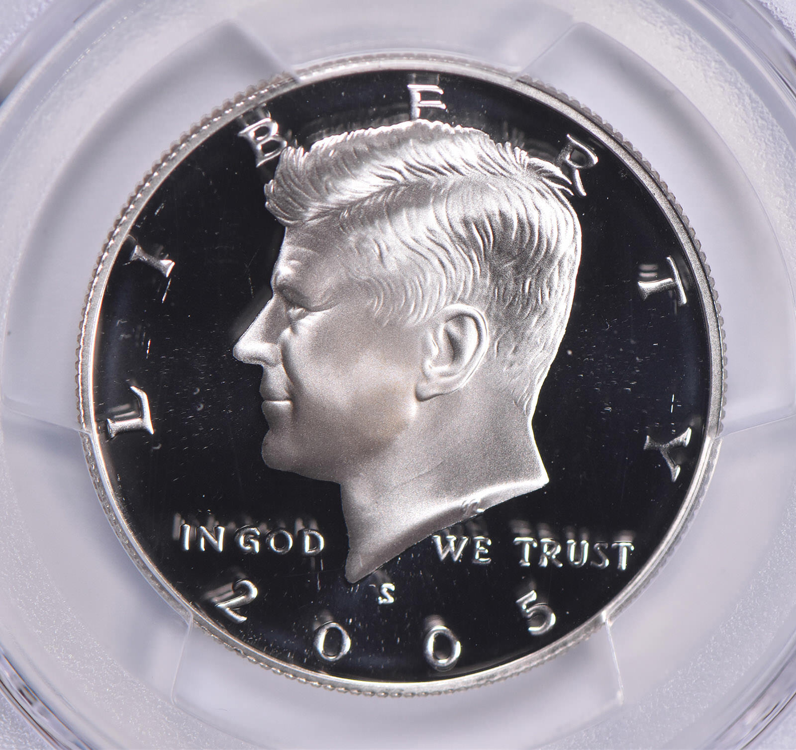 PR70 DCAM 2005-S Silver Kennedy Half Dollar PCGS Blue Label