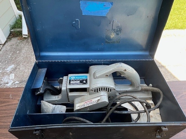 Vintage Rockwell Model 653 EHD Versa-Plane Planer Metal Case