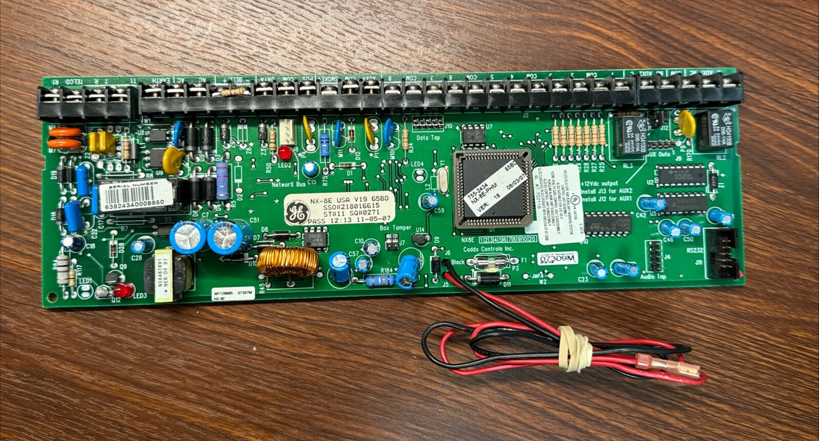 GE Security Interlogix NX-8E Board Only VER: 19