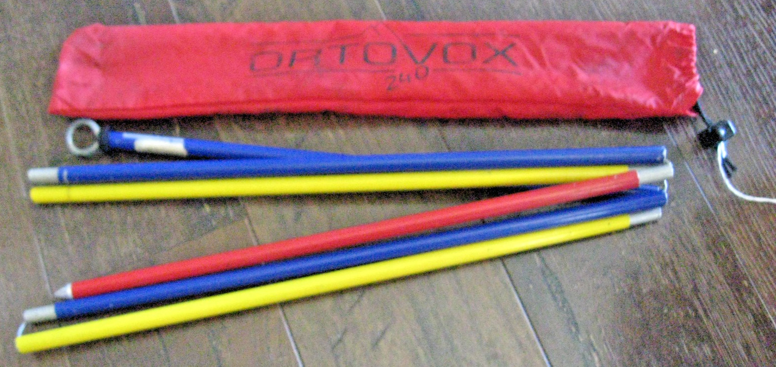 Very Good Used 240cm ORTOVOX 265gm Lightweight Aluminum Avalanche Probe w/bag 4
