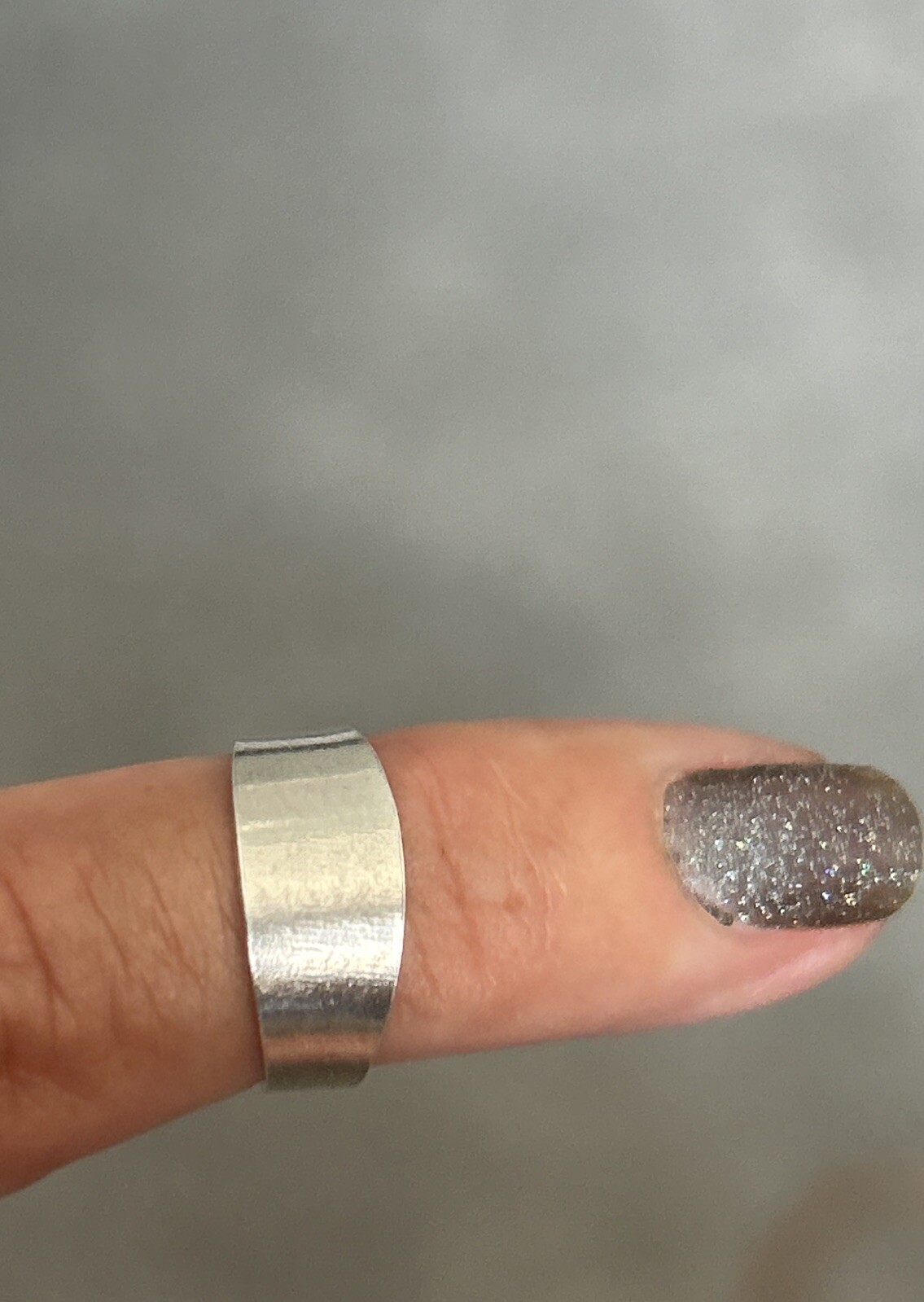 925 Sterling Silver Plain Band Toe Ring