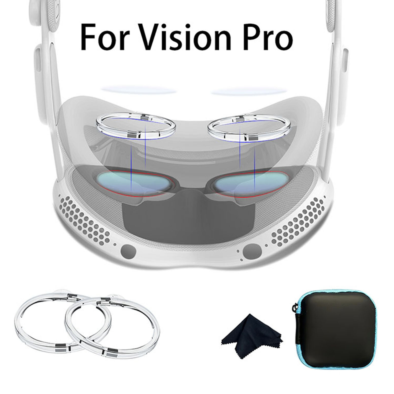 Anti-blue Light Lens Protective Frame Magnetic Myopia Frames for Vision Pro VR