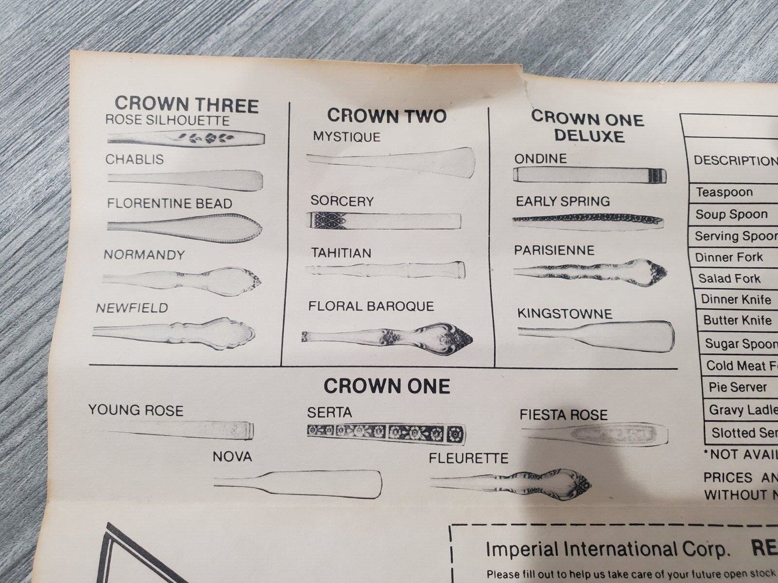 Crown One Young Rose 50 Piece Flatware