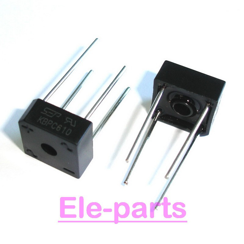 50 PCS KBPC610 ZIP-4 KBPC 610  6.0A Bridge Rectifier Diodes