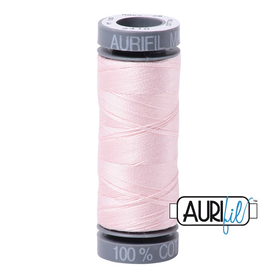 Pale Pink 2410 | 28wt Small Spool 100M / 109Y | Aurifil