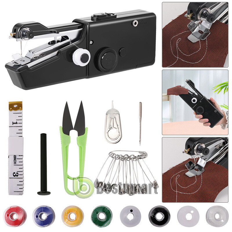 Mini Maquina De Costura Portatil De Coser De Mano Inalambrica Rapida Uso Facil