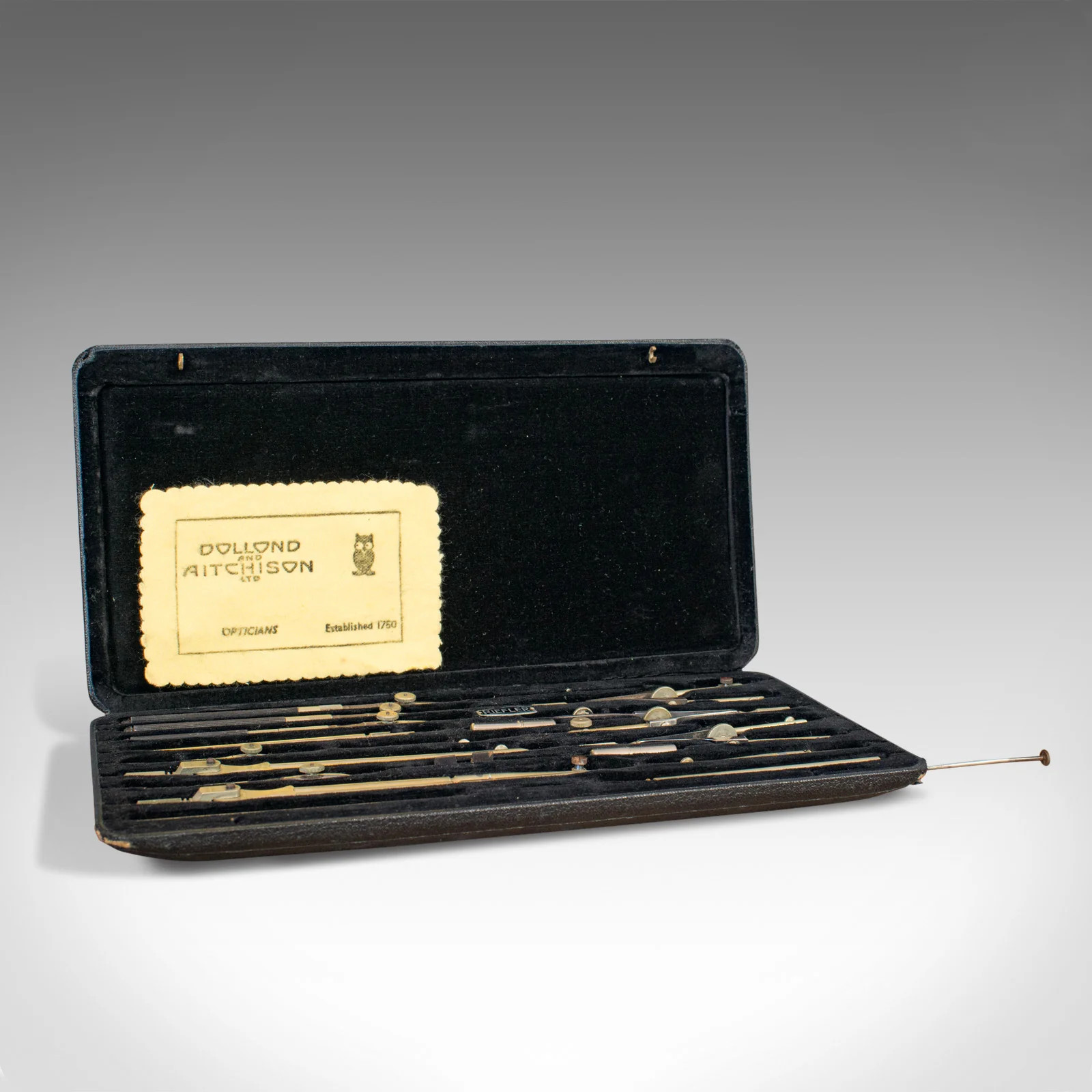 Vintage Draughtsman's Set, German, Drawing Instruments, Riefler, Circa 1950