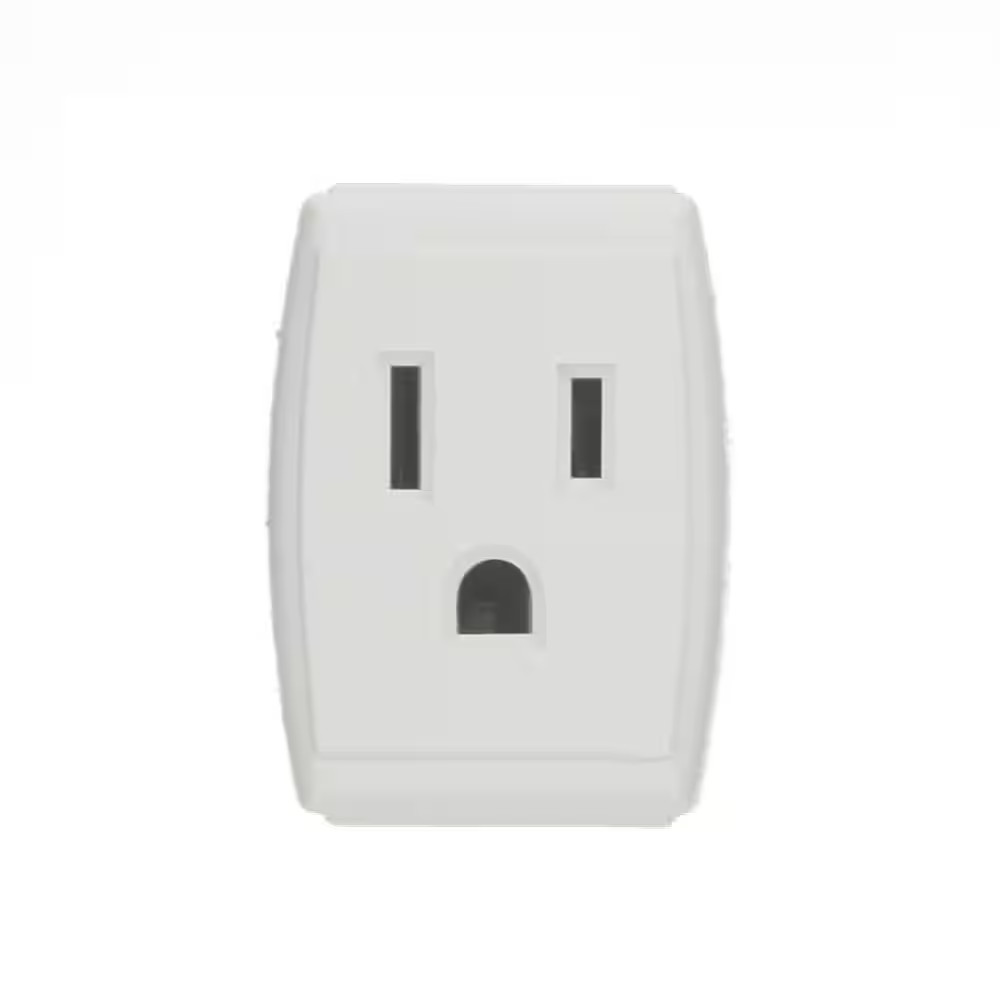 Grounded Triple Cube Outlet Adapter, White 692-W