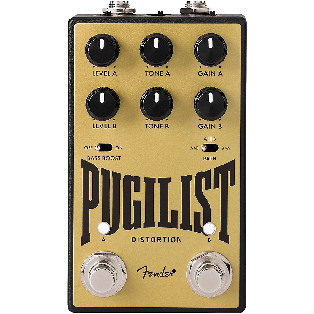 Fender Pugilist Distortion V2 Distortion Guitar Effects Pedal - Black