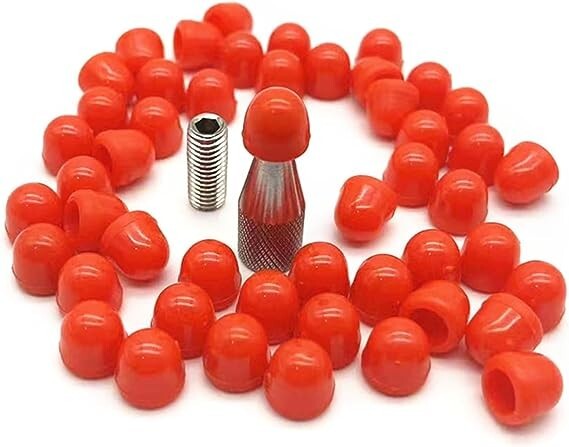48Pcs Dent Removal Rubber Tips Dent Repairs Tools Set Dent Repair Hammer Tip