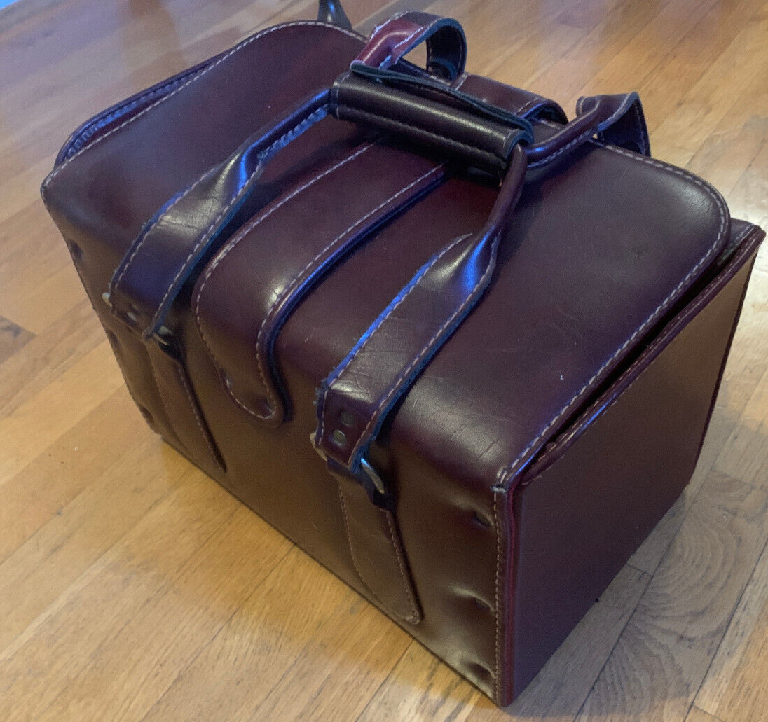 Super-8 projector CARRYING CASE all purpose heavy duty durable soft leatherette