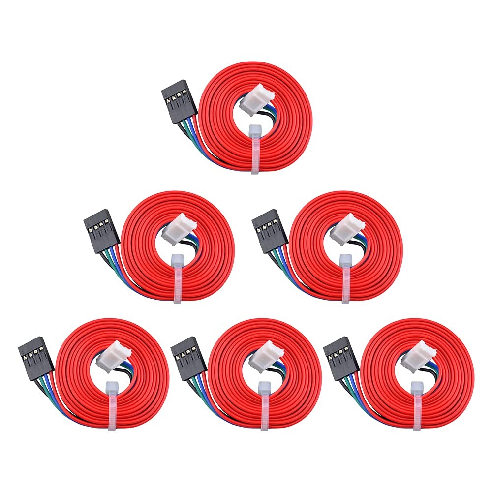 Stepper Motor Cable 6 Pack1m Long Xh2.54 4pin To 6pin Nema 17 Extended Connector