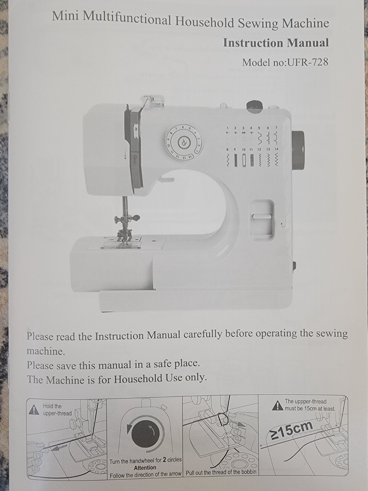 Verdanika Mini Sewing Machine – 14 Stitch Dual Speed Portable