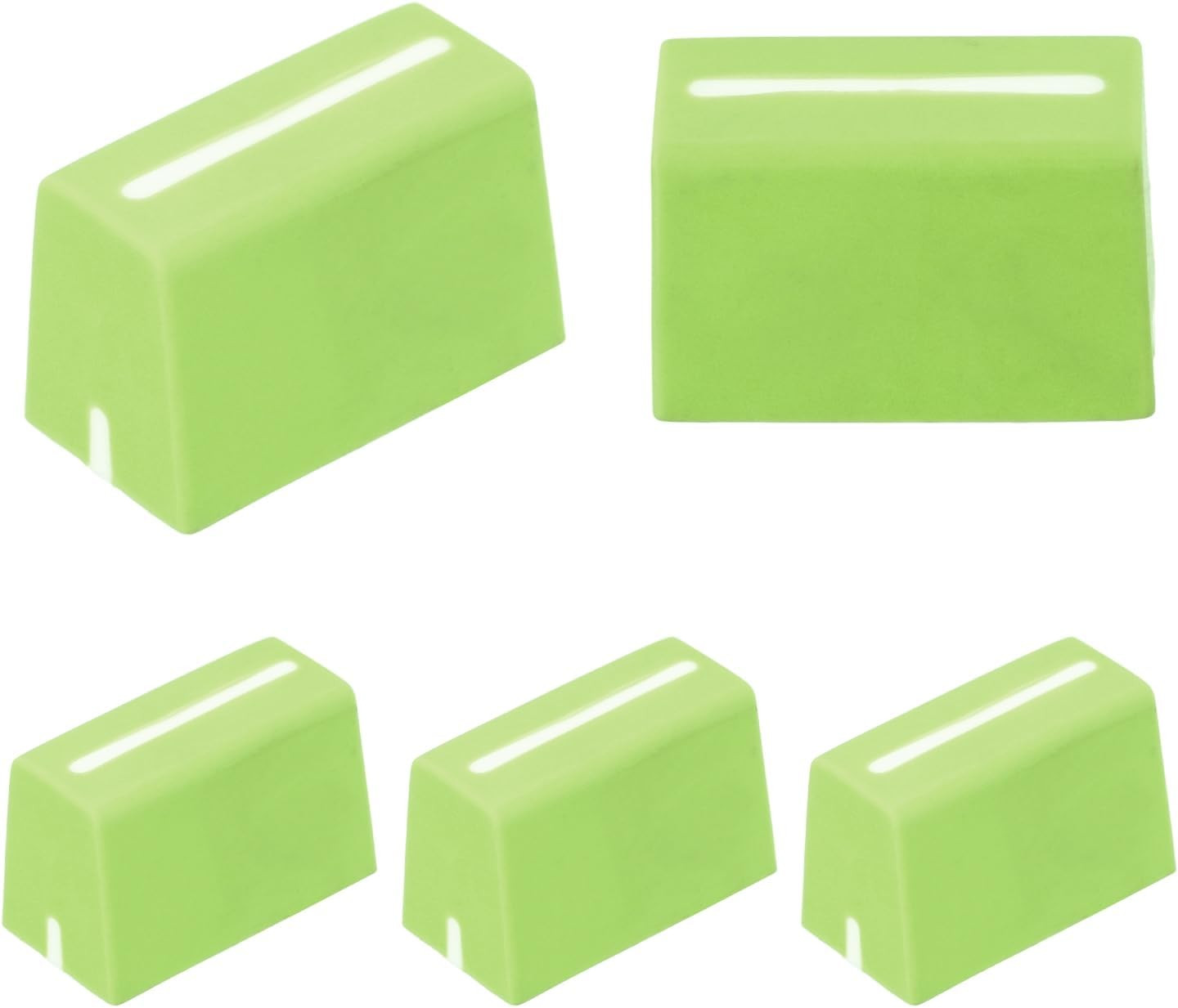 Universal Fader Knobs, Green Mixer Fader Caps Slider Potentiometer Replacement R