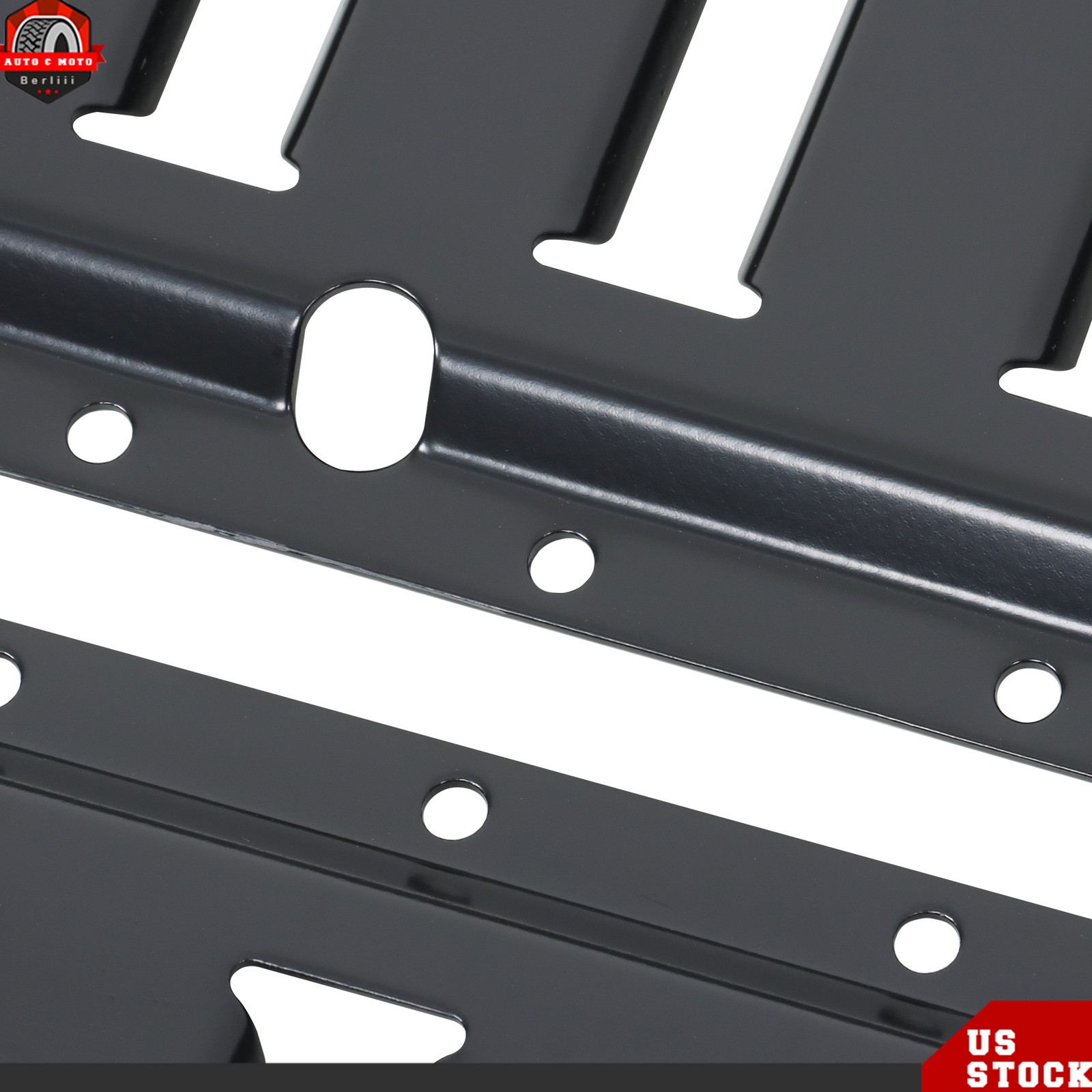 Black For Trailers 4-Piece Set Universal Fitment 4' E Track Tie Down Rail Kit