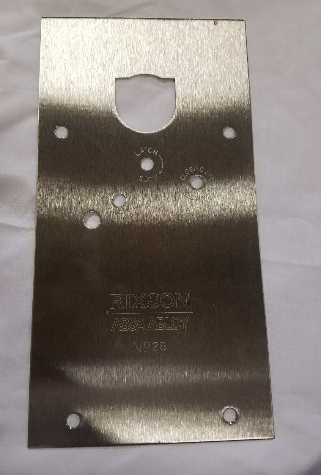 Rixson Door Brushed Stainless 28S Left Hand Floor Closer Cover Plate 284720L-626