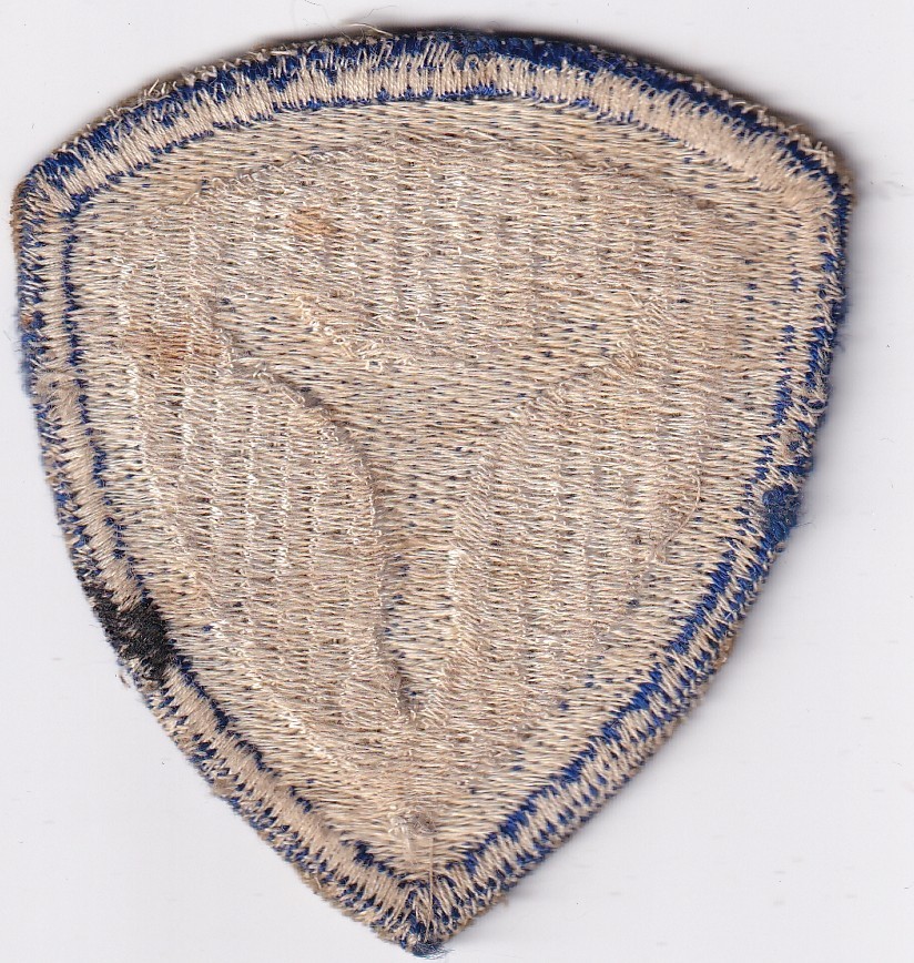 3rd Service Command patch white back row weave WWII era make
